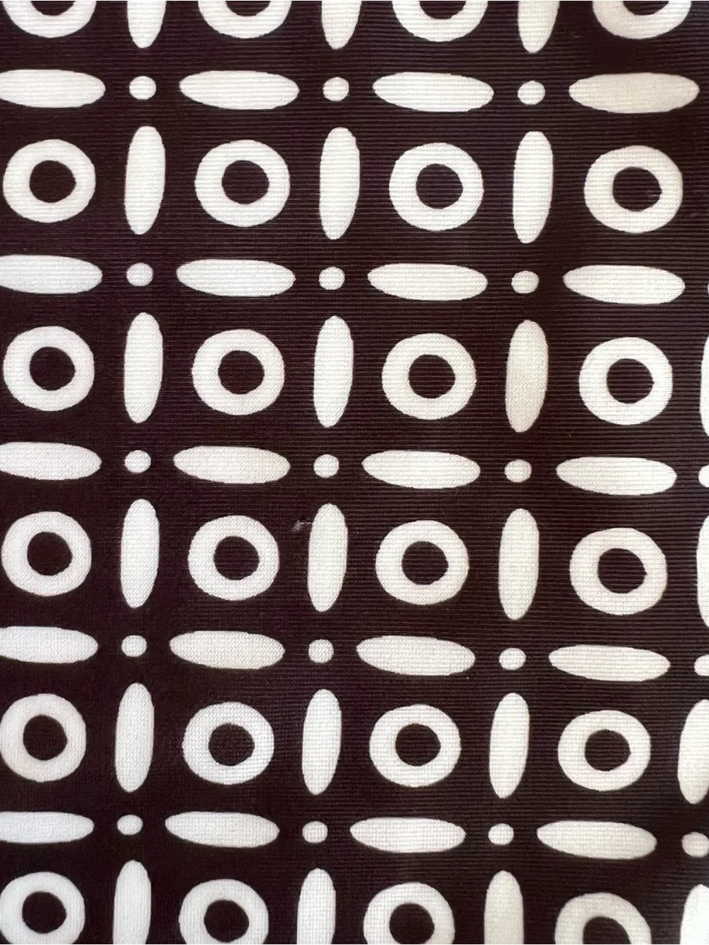 Kortni Jeane High-Waisted Geometric Print Bikini Bottoms Brown White M EUC